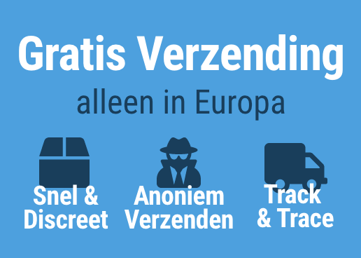 Gratis verzending, Snel en Discreet!
